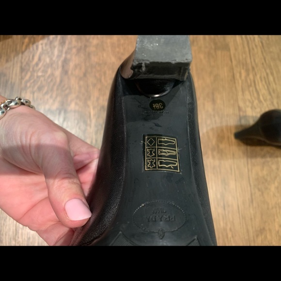 Prada black 2.5” heels gently used. Size 8.5. No box or bags - Picture 4 of 5